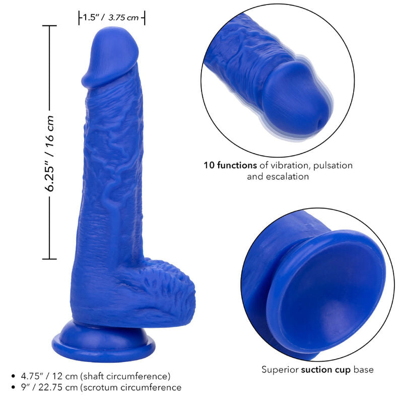 Realistické dildo vibrátor Admiral Sailor 7 modré