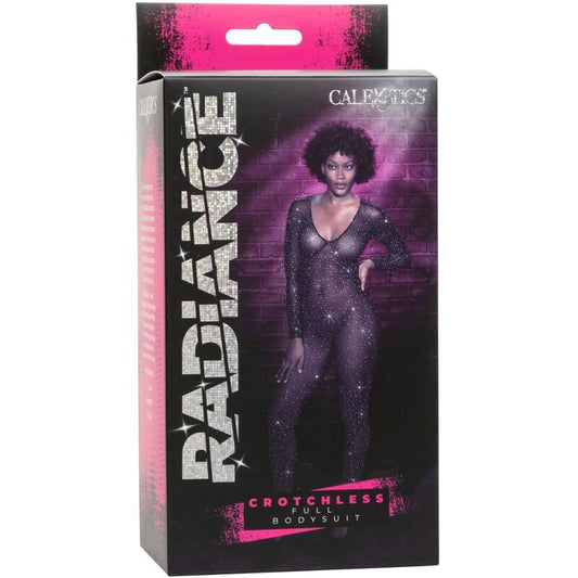 Síťovaný catsuit CALEXOTICS Radiance s otevřeným rozkrokem