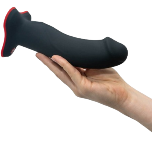 Realistické dildo THE BOSS černé (18 cm, 4,1 cm)