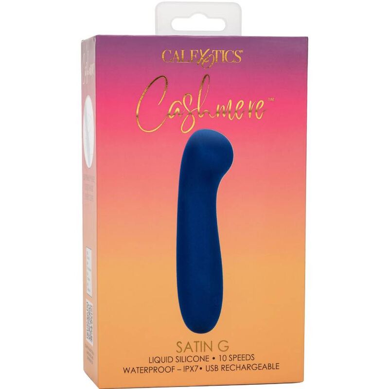 Vibrátor CALEXOTICS Cashmere Satin G modrý