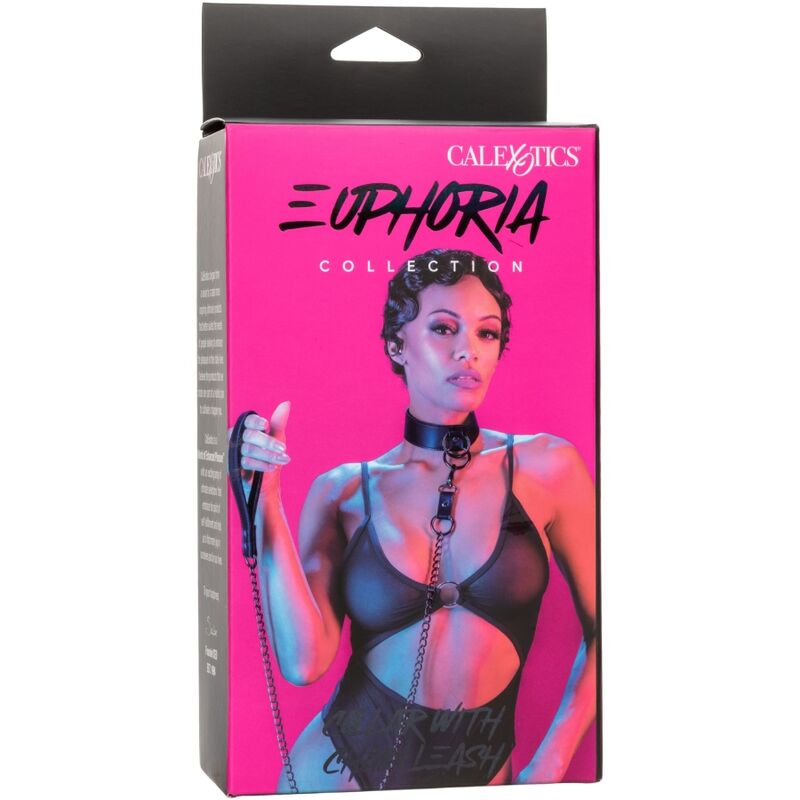 Obojek s vodítkem Euphoria Chain Leash od CALEXOTICS