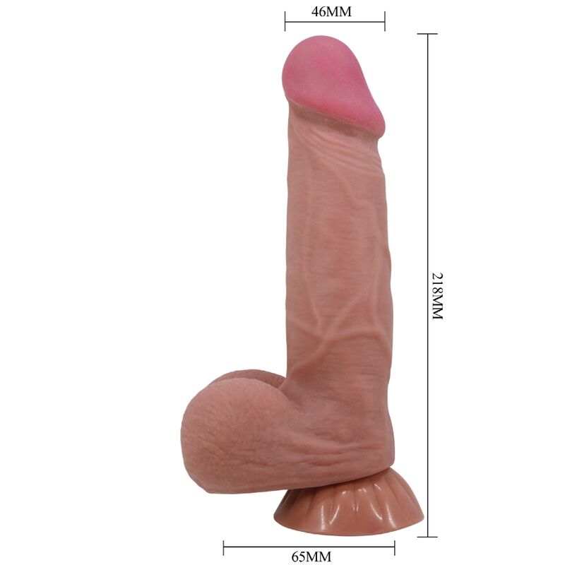 Realistické dildo Pretty Love se sací přísavkou 21,8 cm