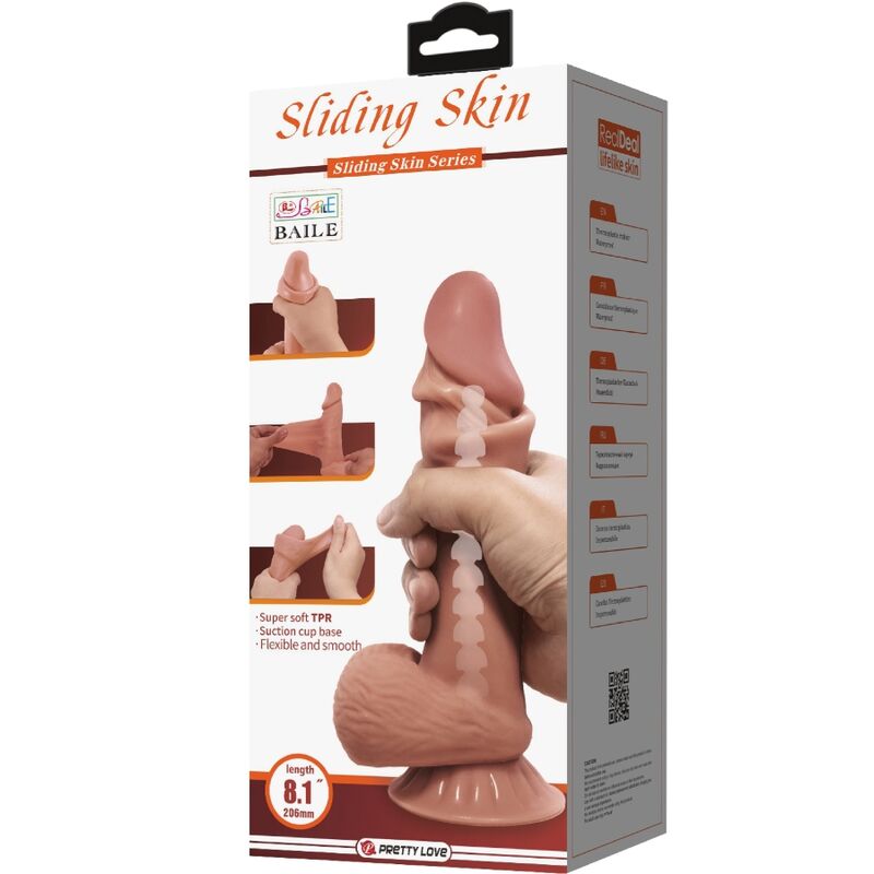 Realistické dildo Pretty Love s přísavkou 19,4 cm