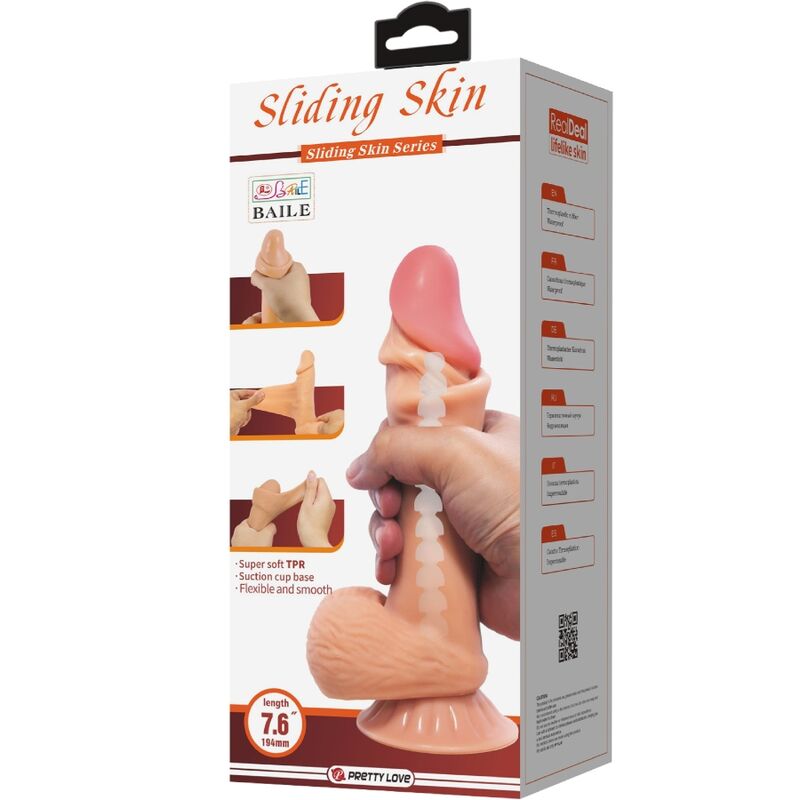 Realistické dildo Pretty Love s přísavkou 19,4 cm