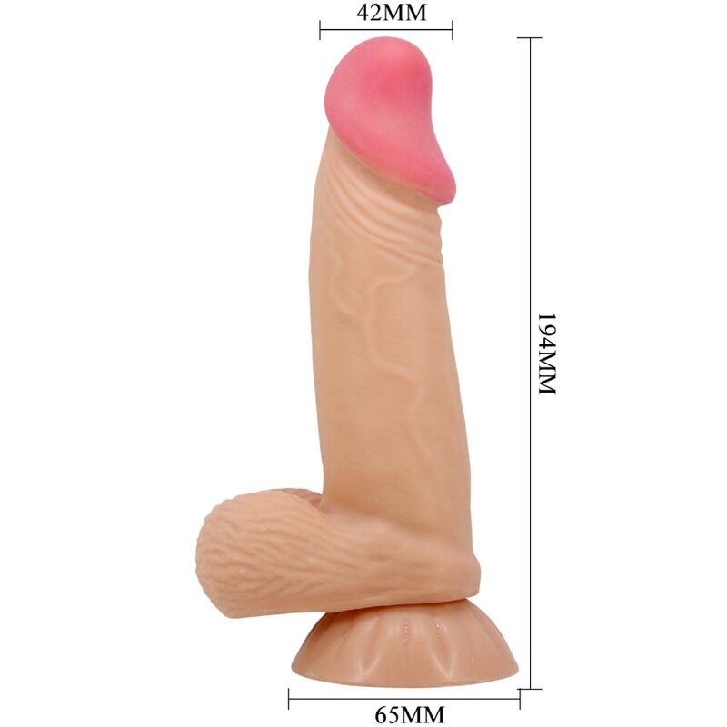 Realistické dildo Pretty Love s přísavkou 19,4 cm