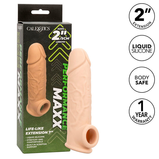 Nástavec na penis CalExotics Performance Maxx 18,5 cm