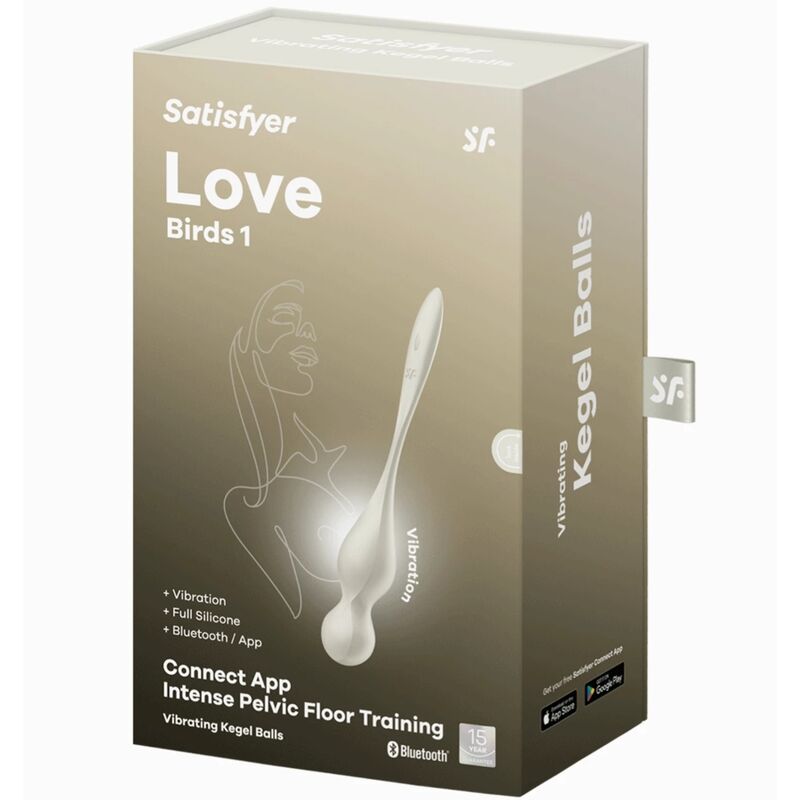 SATISFYER Love Birds 1 vibrační vaginální kuličky bílé