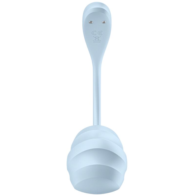 Vibrátor Satisfyer Smooth Petal G-bod modrý s aplikací