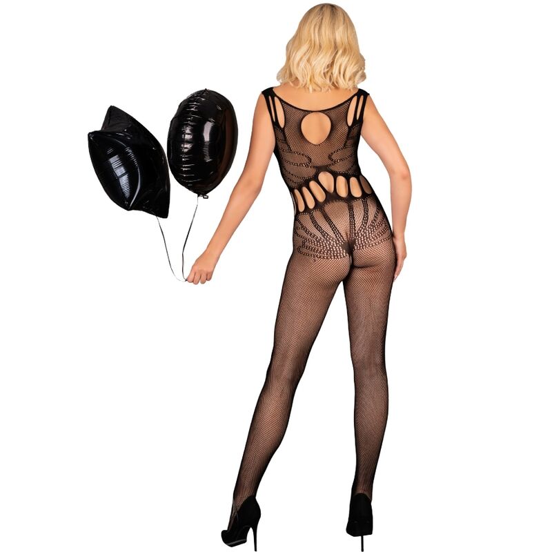 Bodystocking Amahil černé síťované - Livco Corsetti Fashion