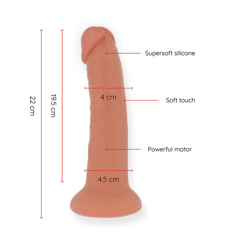 Vibrační dildo Bogotá ONINDER, 22 cm, 9 rychlostí, aplikace