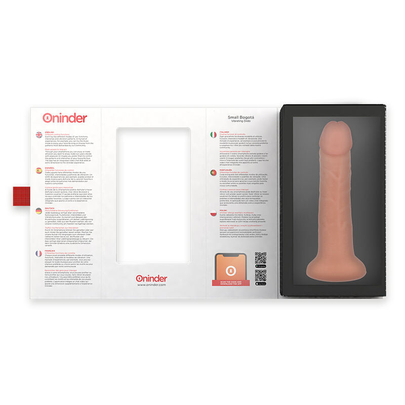 ONINDER BOGOTÁ vibrační dildo, 9 rychlostí, 17,5 cm