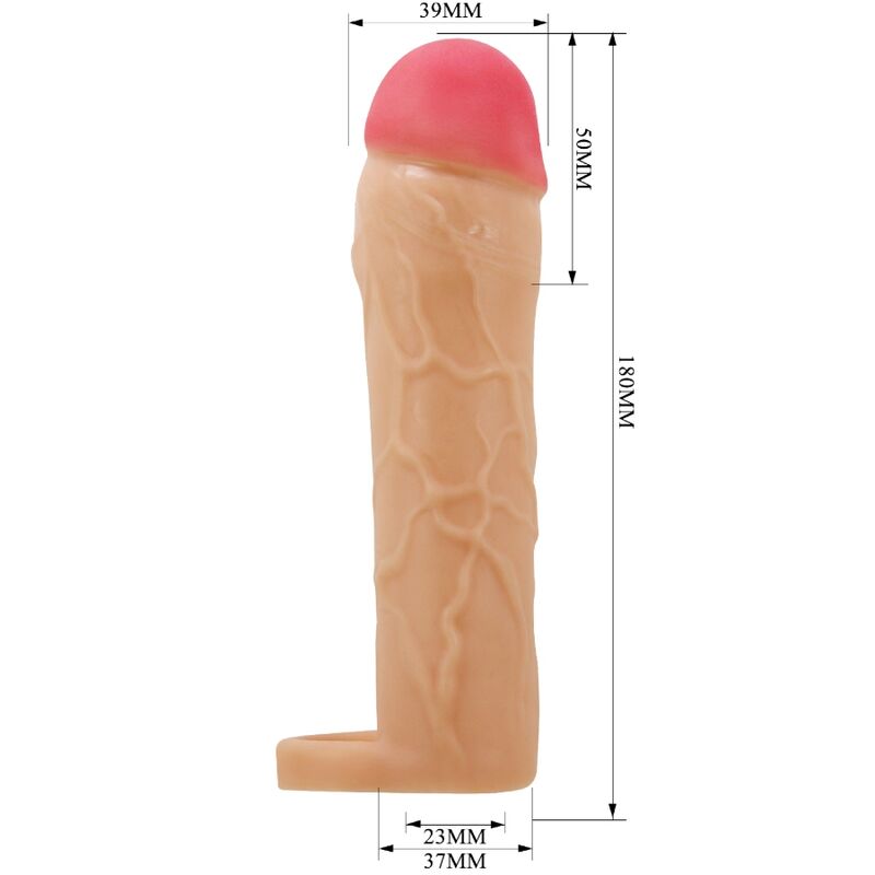 Návlek na penis Pretty Love Chane prodlužovací tělový