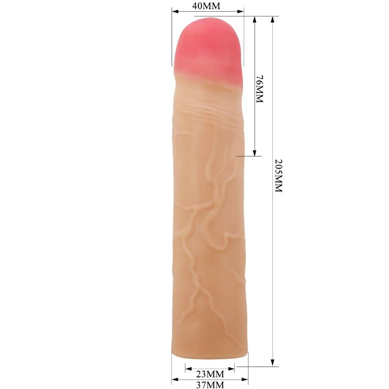 Návlek na penis PRETTY LOVE KYLIAN prodlužující 7,6 cm