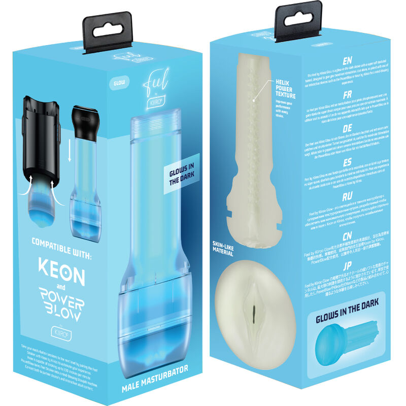 KIIROO FeelGlow masturbátor svítící ve tmě