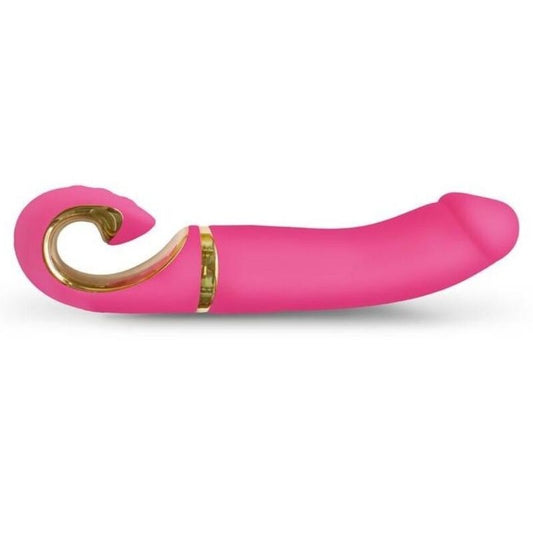 Vibrátor G-VIBE GJAY neonově růžový, 22 cm