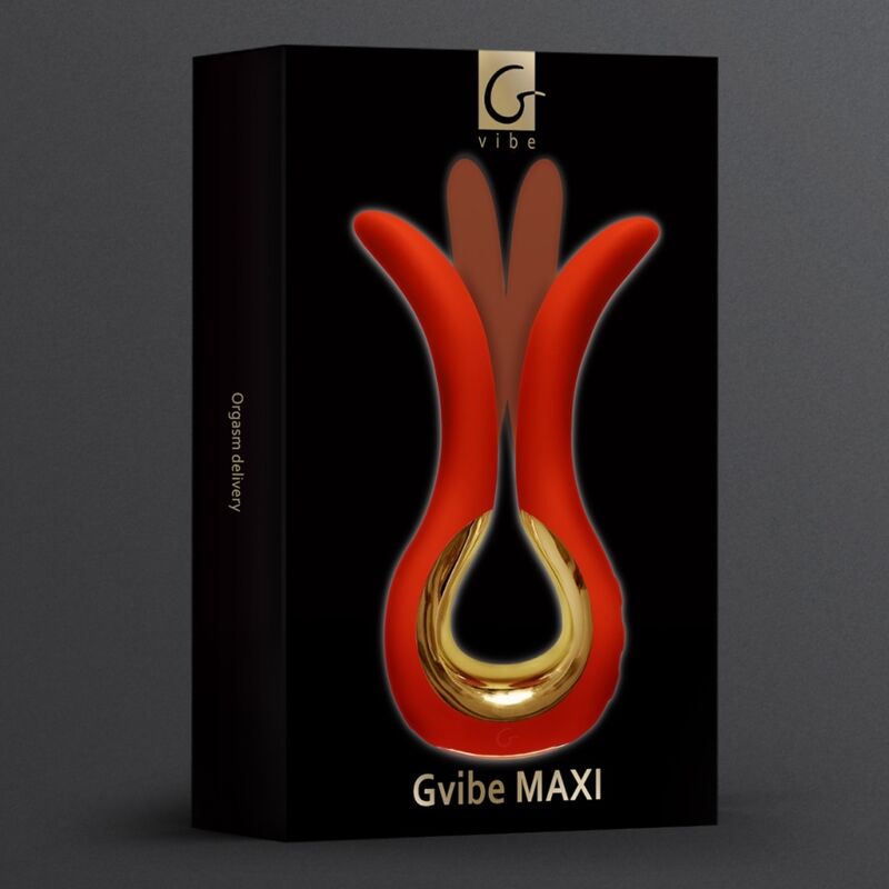 G-VIBE MAXI vibrátor se dvěma ohebným špičkami korálový