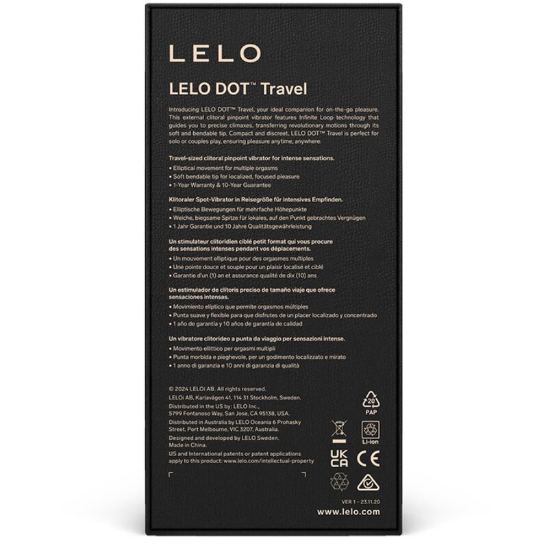 LELO DOT™ Travel stimulátor klitorisu fialový