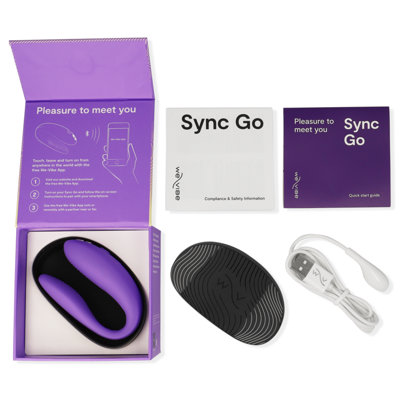 We-Vibe Sync Go vibrátor pro páry fialový