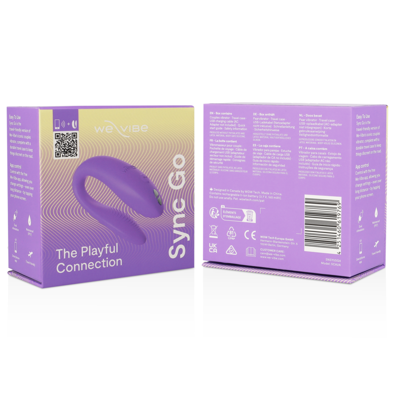 We-Vibe Sync Go vibrátor pro páry fialový