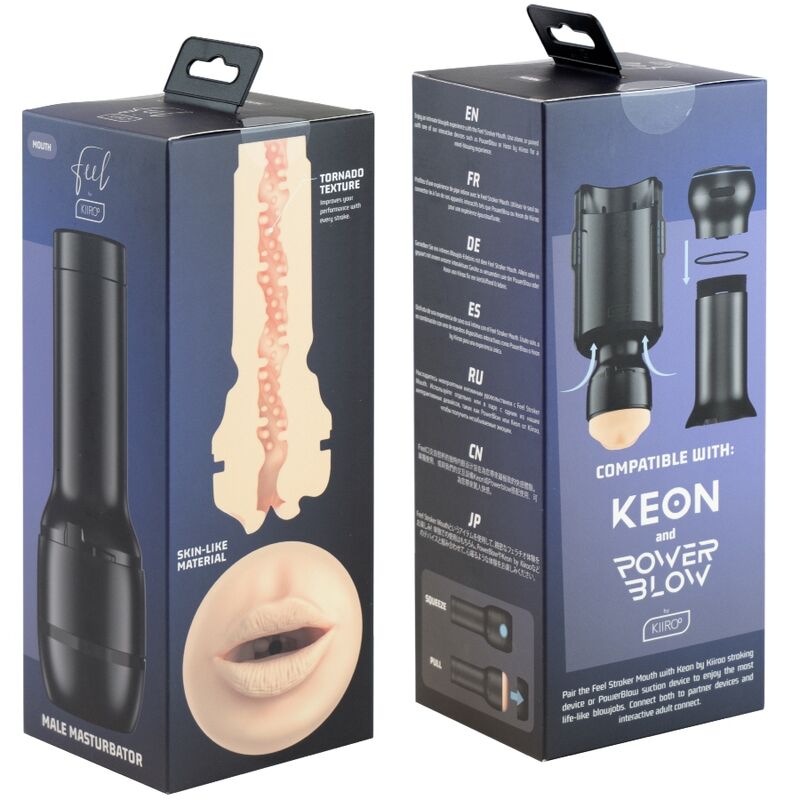 Masturbátor KIIROO Feel Stroker Mouth - orální stimulace