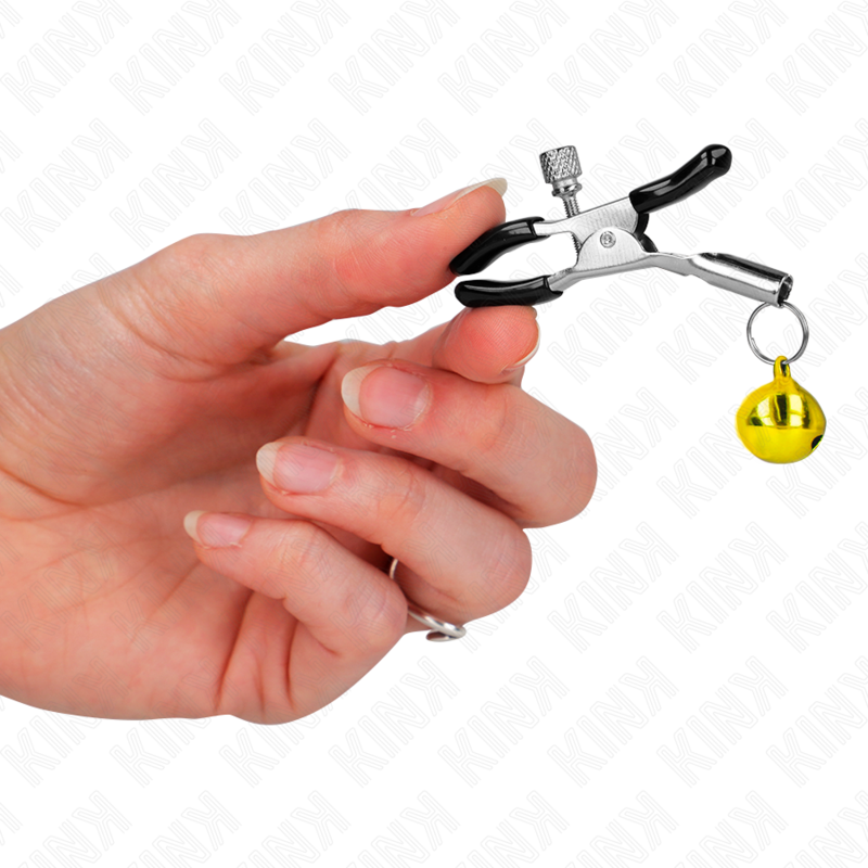 Nipple Clamp KINK Gold Single Bell 6 cm