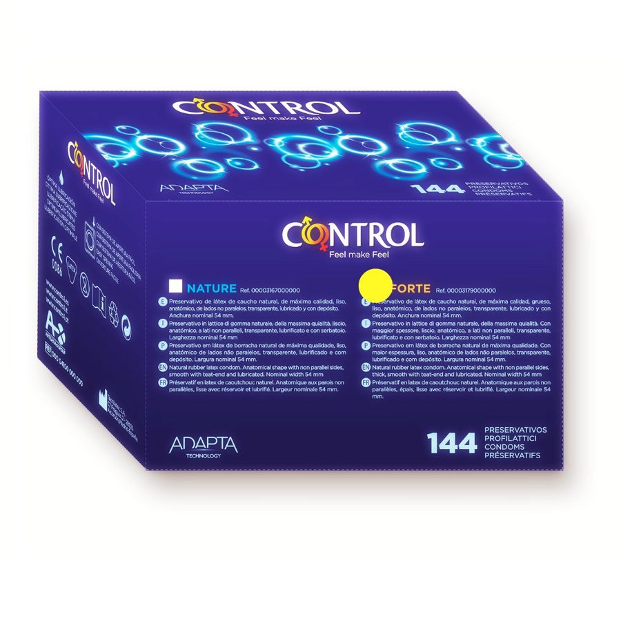 Kondomy CONTROL ADAPTA FORTE 144 ks s Nonoxynol 9