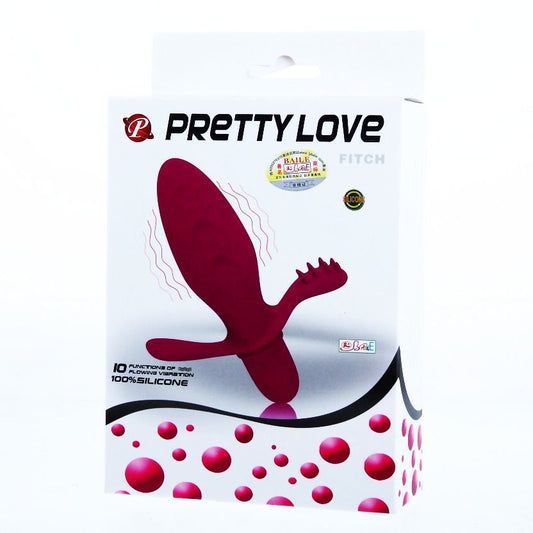 Vibrátor PRETTY LOVE FLIRTATION FITCH se stimulátorem