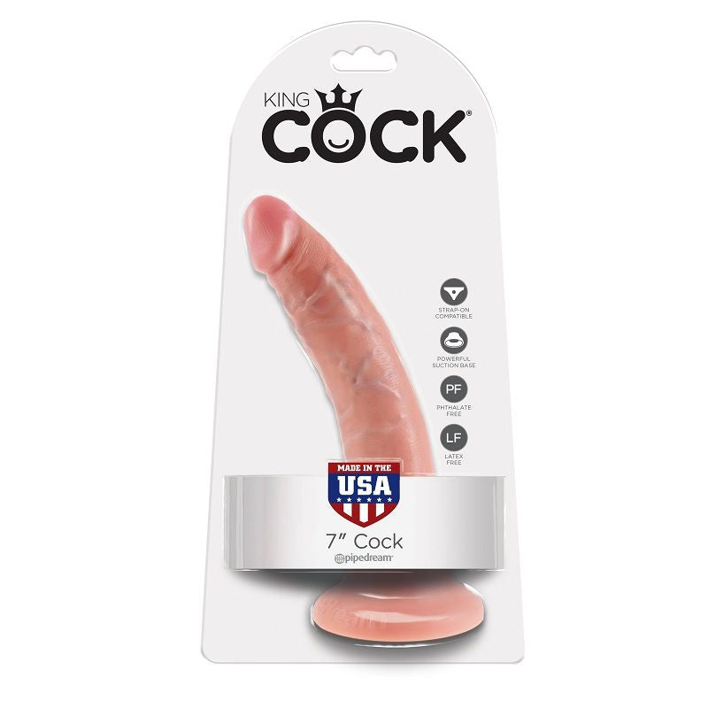 Realistický dildo King Cock 17,8 cm s přísavkou