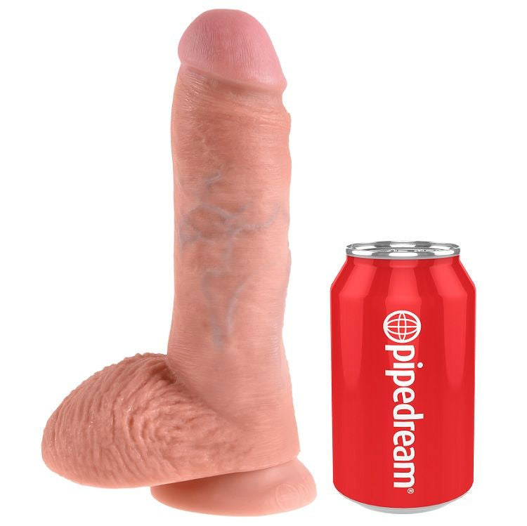 Realistické dildo King Cock s varlaty 20,3 cm