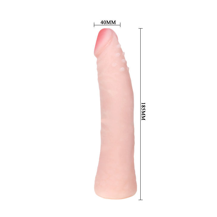 Realistický silikonový dildo 19 cm, BAILE