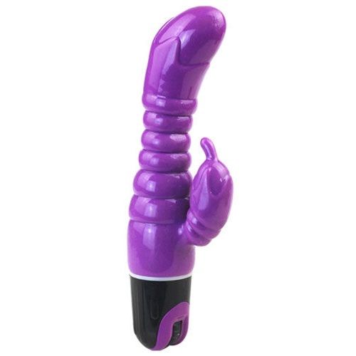 Gelový vibrátor BAILE LOVET SENSATION fialový 22 cm