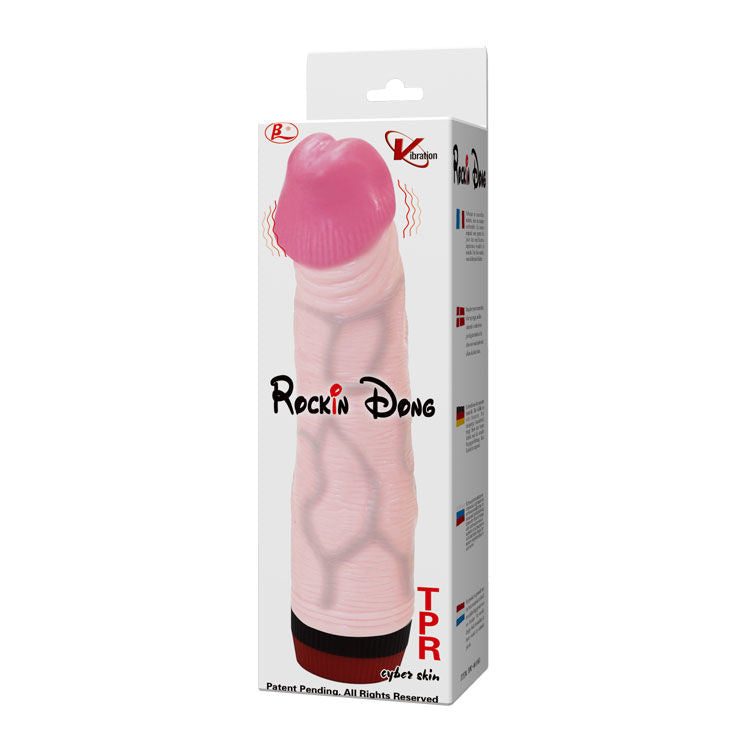 Realistické dildo Rockin Dong s vibrací (21,5 cm)