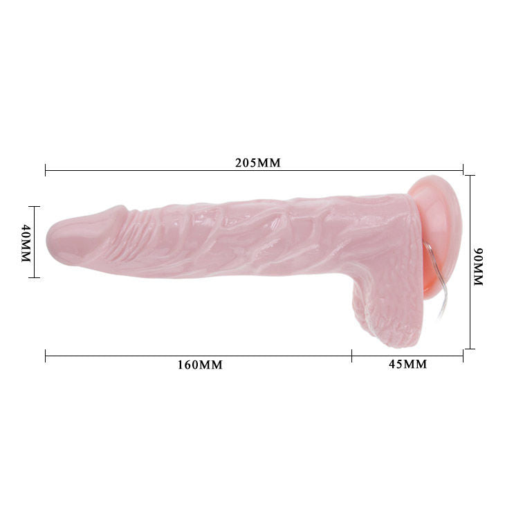 Realistické rotační dildo Super Rota Dong 20,5 cm