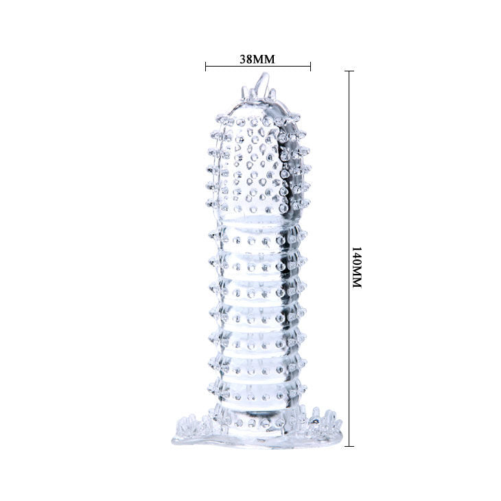 Návlek na penis BAILE se stimulačními body 14 cm