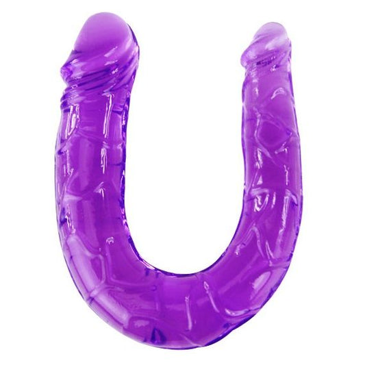 Oboustranné gelové dildo Baile fialové 29 cm