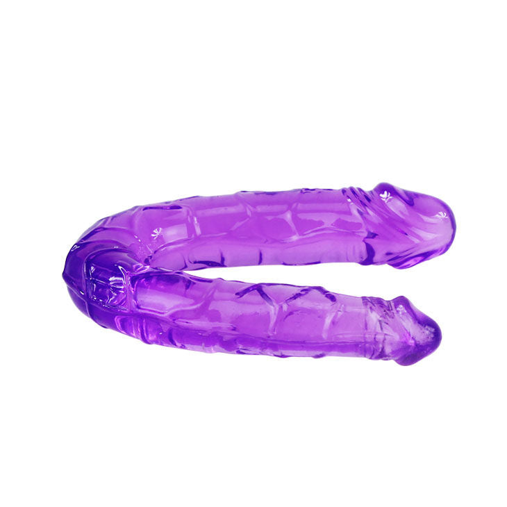 Oboustranné gelové dildo Baile fialové 29 cm