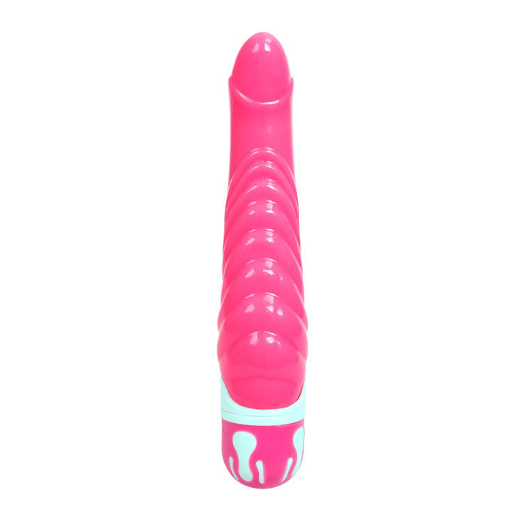 Realistický vibrátor Baile The Realistic Cock růžový 21,8 cm