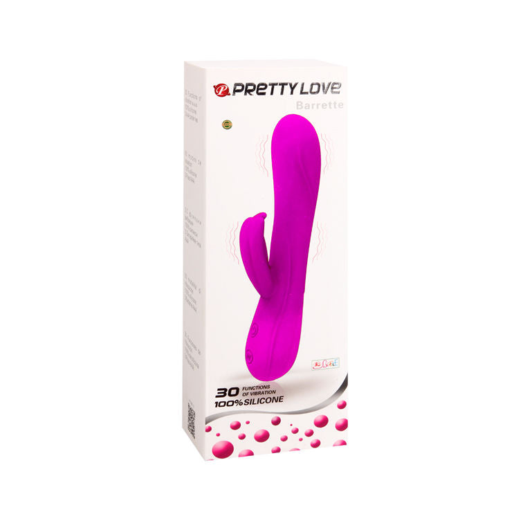 Vibrátor PRETTY LOVE BARRETTE se stimulátorem klitorisu