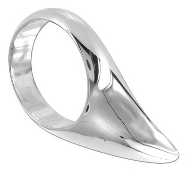 Ocelový erekční kroužek METAL HARD - COCK TEARDROP 45mm