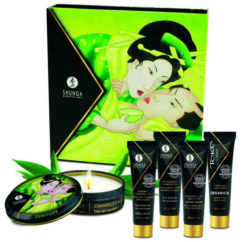 Shunga Secret Geisha - organická sada s vůní zeleného čaje