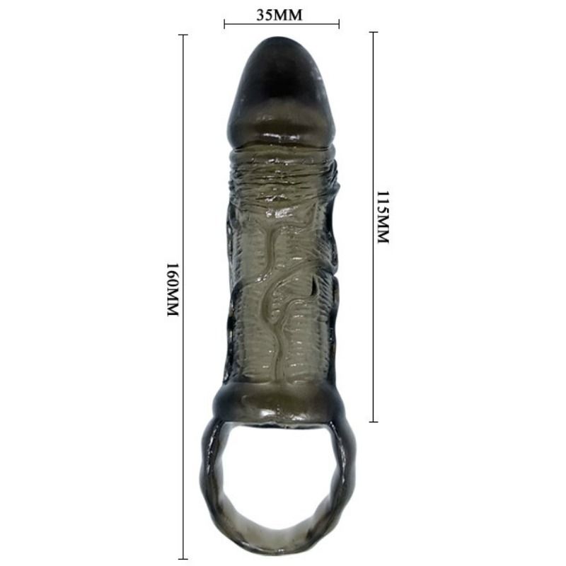 Návlek na penis BAILE s páskem 11,5 cm