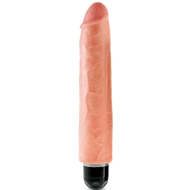 King Cock vibrační realistické dildo 25,4 cm tělové