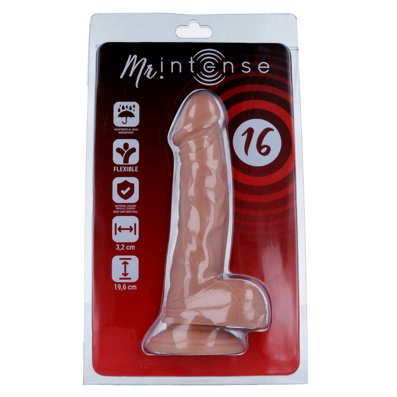 Realistické dildo Mr. Intense 19,6 cm s přísavkou