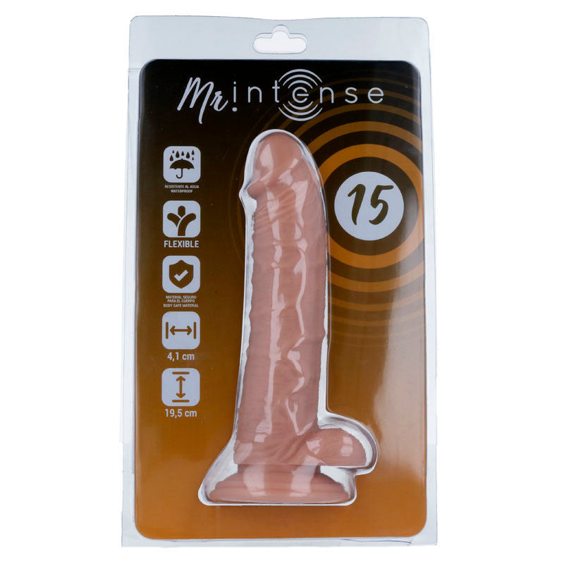 Realistické dildo Mr. Intense 19,5 cm s přísavkou