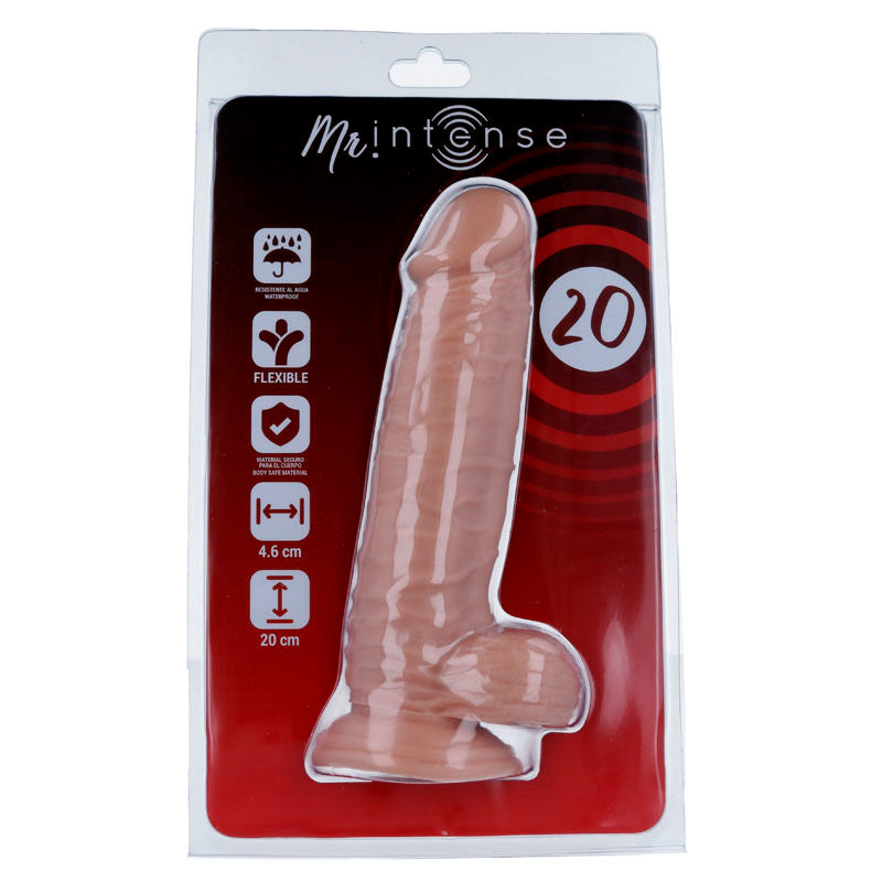 Realistické dildo Mr. Intense 20 cm s přísavkou