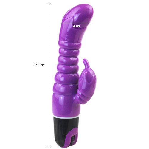 Gelový vibrátor BAILE LOVET SENSATION fialový 22 cm