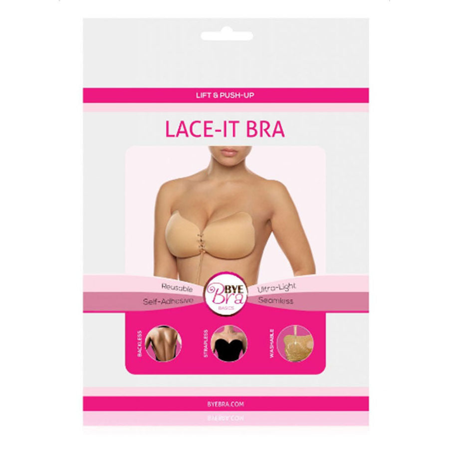 Nevšední samolepící push-up podprsenka BYE-BRA LACE-IT