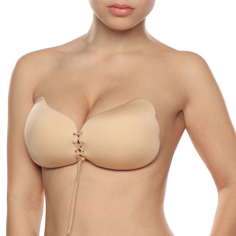 Nevšední samolepící push-up podprsenka BYE-BRA LACE-IT