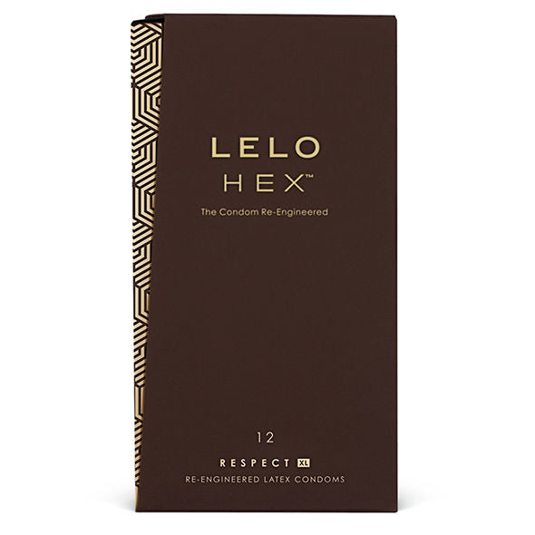 LELO HEX RESPECT XL kondomy, 12 ks, větší velikost