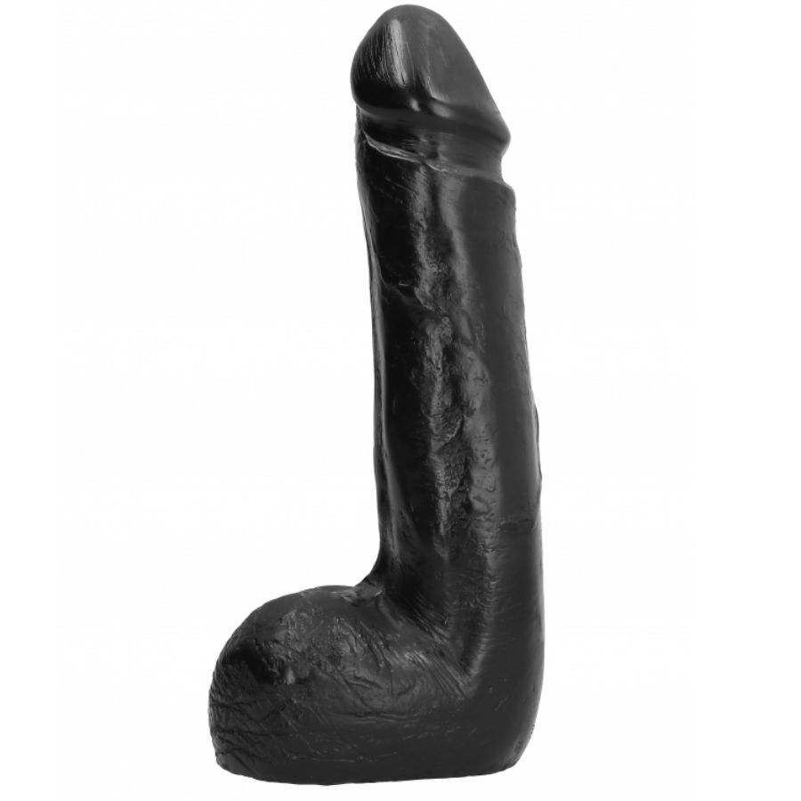 Realistické dildo ALL BLACK 20 cm černé